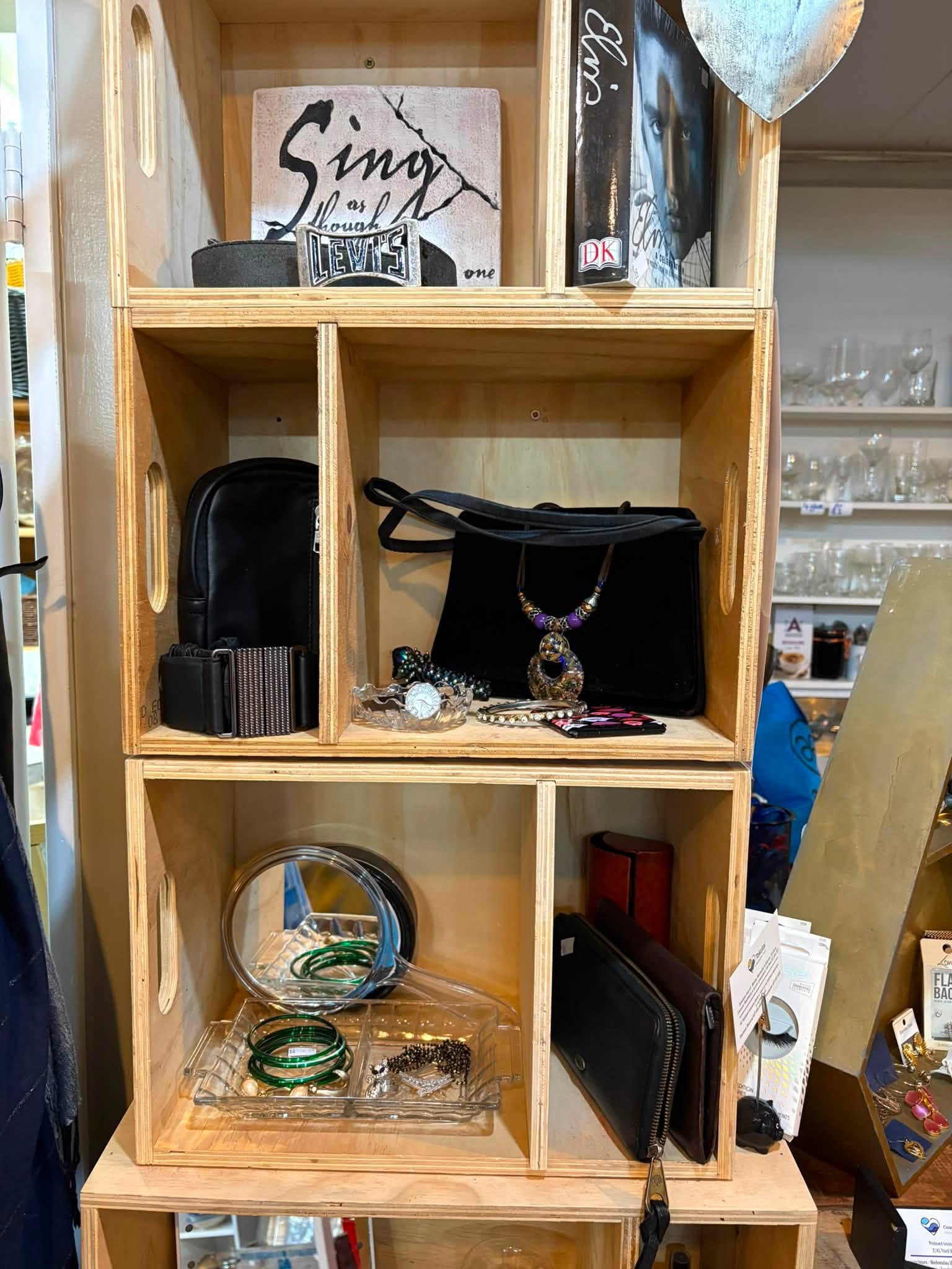 Vintage and old-tech finds are in store at Coastal Treasures, including corded telephones, toys, homewares, clothing and a Barbie Dreamhouse priced at $80.