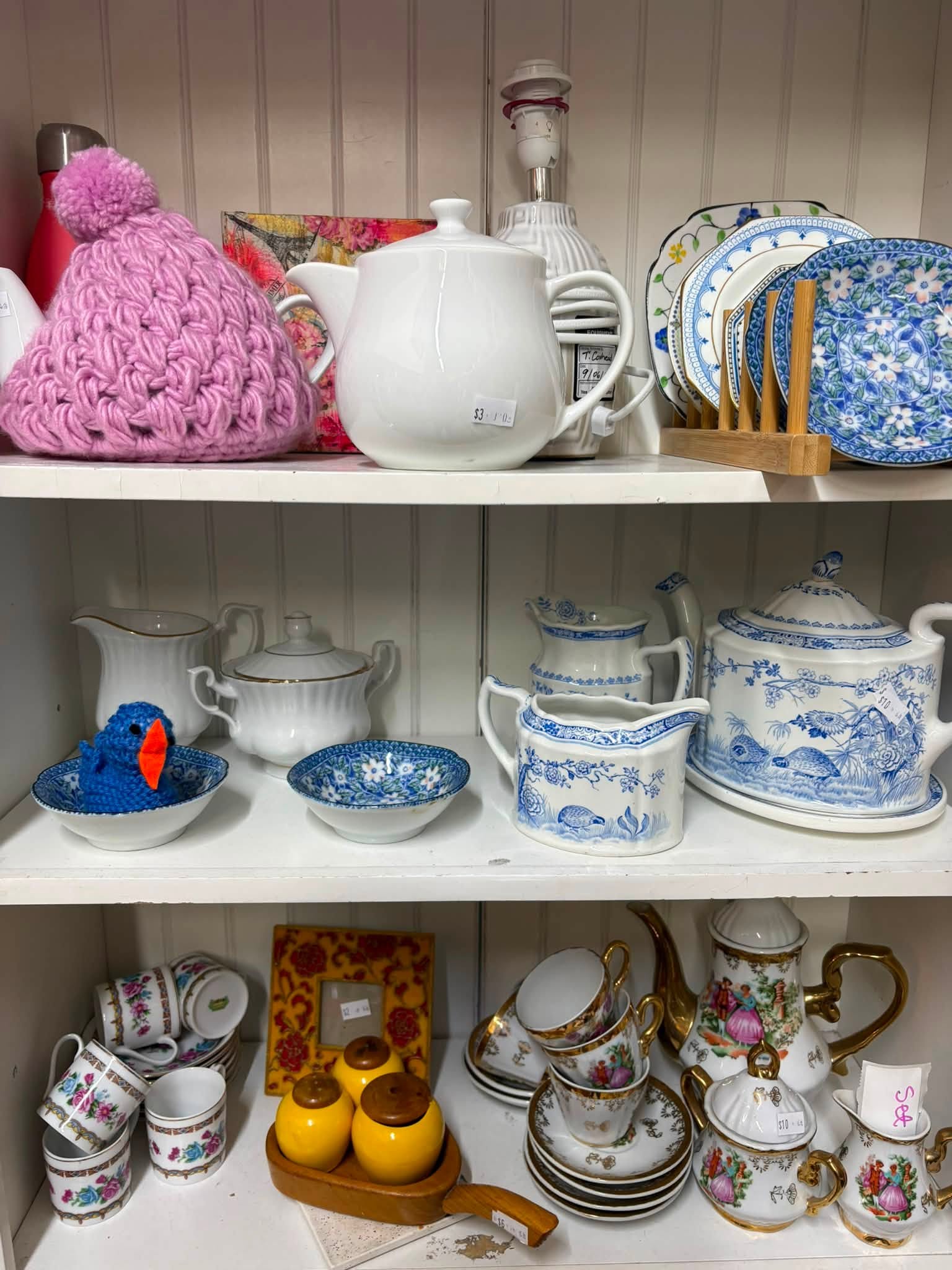 Vintage and old-tech finds are in store at Coastal Treasures, including corded telephones, toys, homewares, clothing and a Barbie Dreamhouse priced at $80.