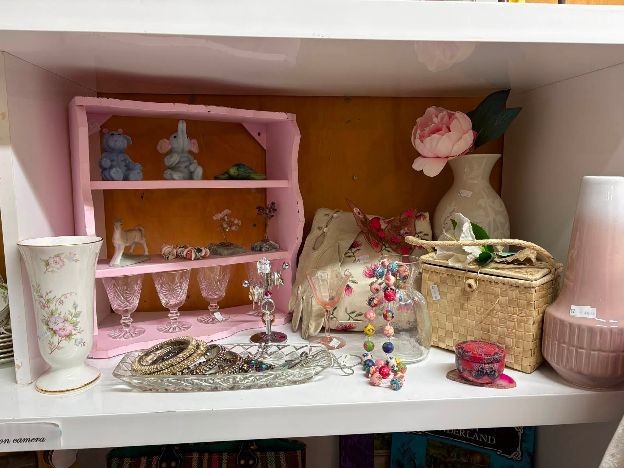 Vintage and old-tech finds are in store at Coastal Treasures, including corded telephones, toys, homewares, clothing and a Barbie Dreamhouse priced at $80.