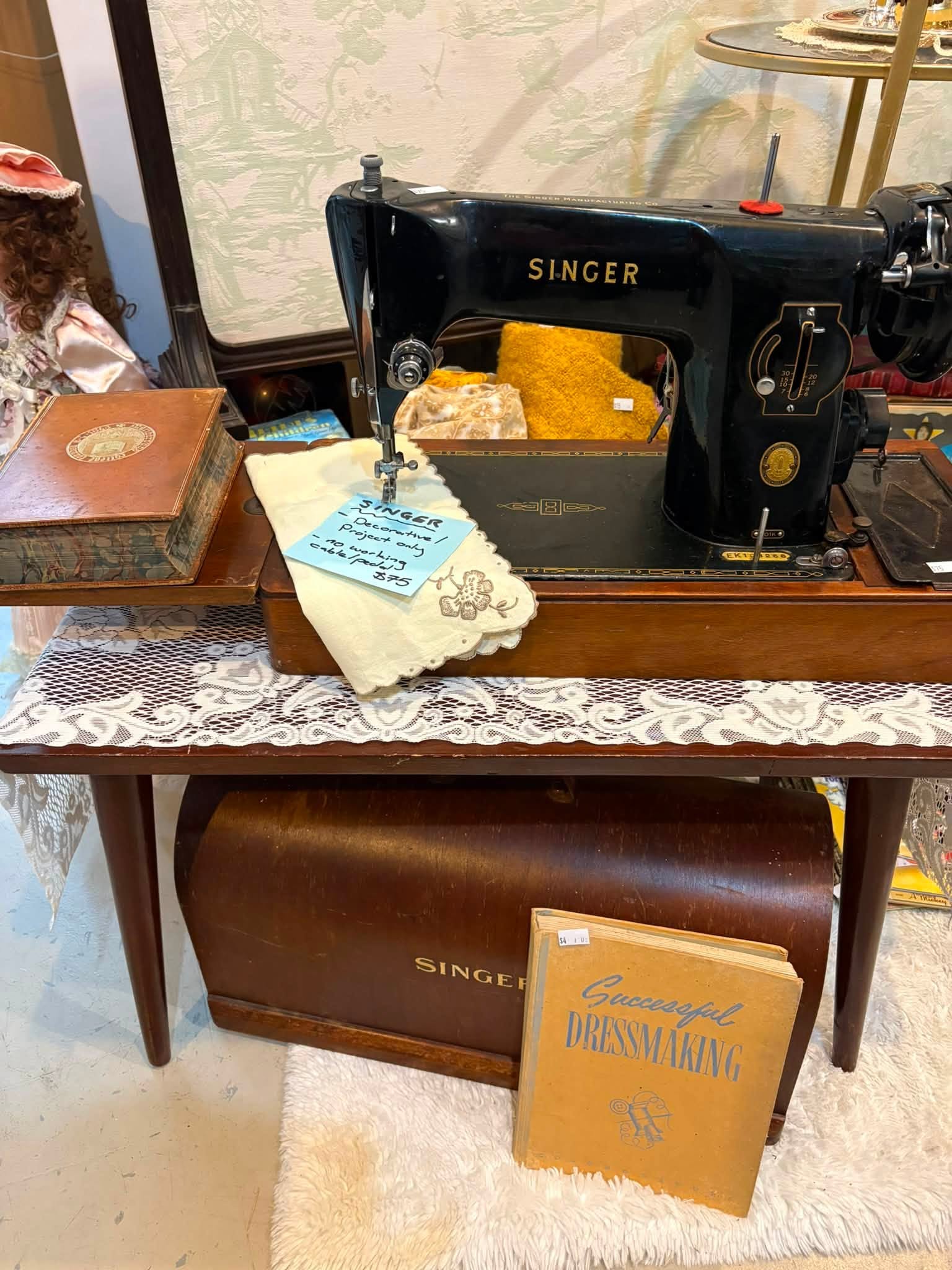 Vintage and old-tech finds are in store at Coastal Treasures, including corded telephones, toys, homewares, clothing and a Barbie Dreamhouse priced at $80.
