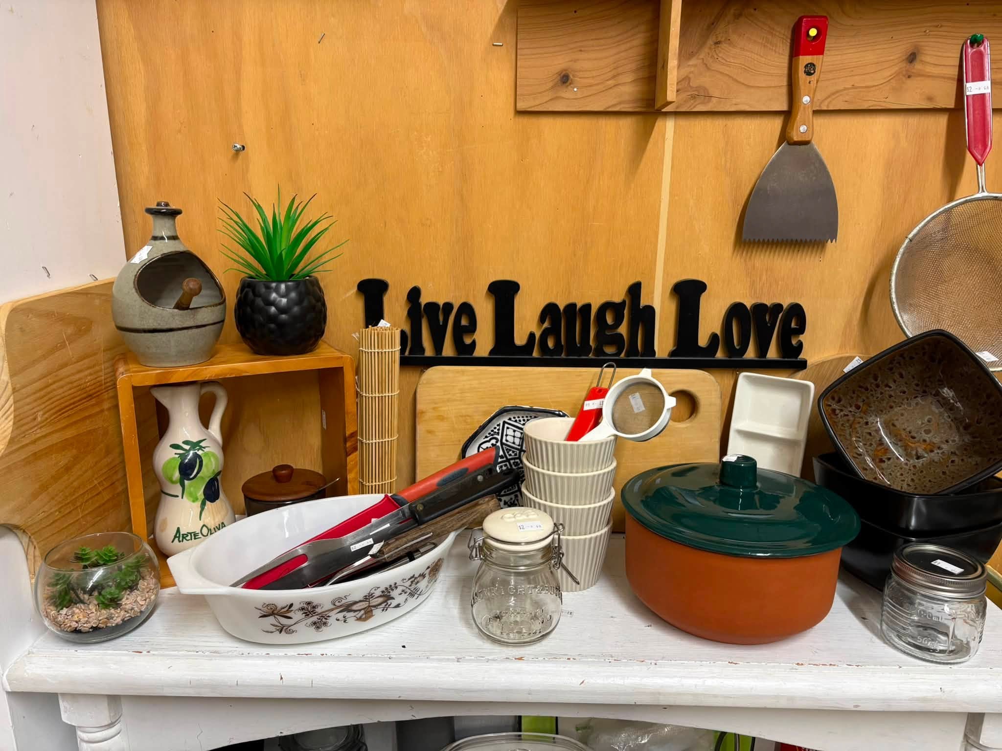 Vintage and old-tech finds are in store at Coastal Treasures, including corded telephones, toys, homewares, clothing and a Barbie Dreamhouse priced at $80.
