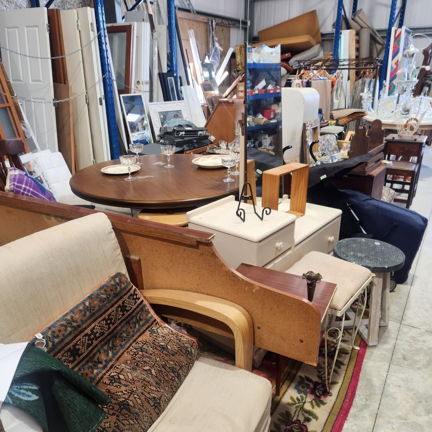 Furniture and lighting are 50% off at Less Waste Warkworth.