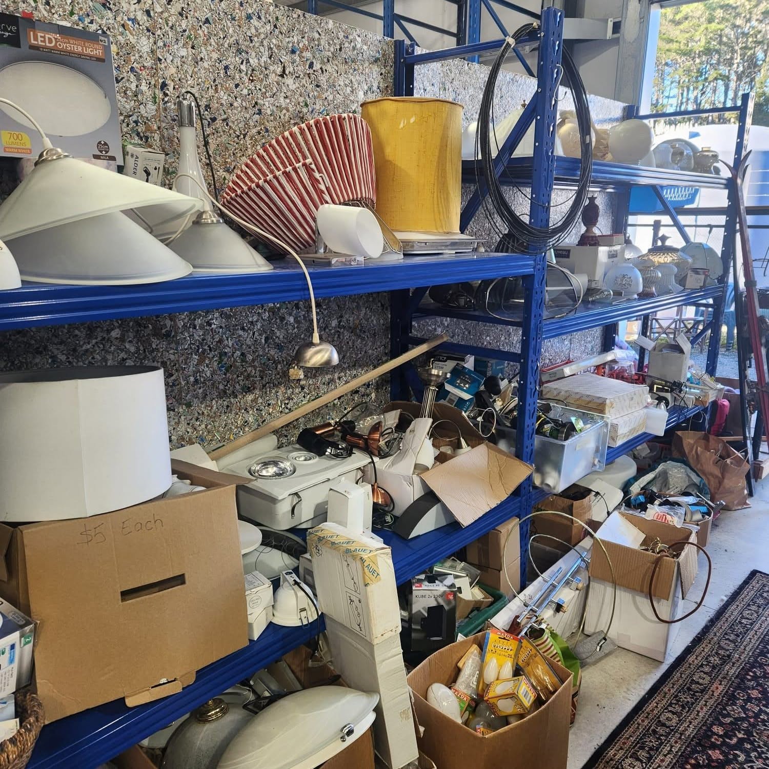 Furniture and lighting are 50% off at Less Waste Warkworth.