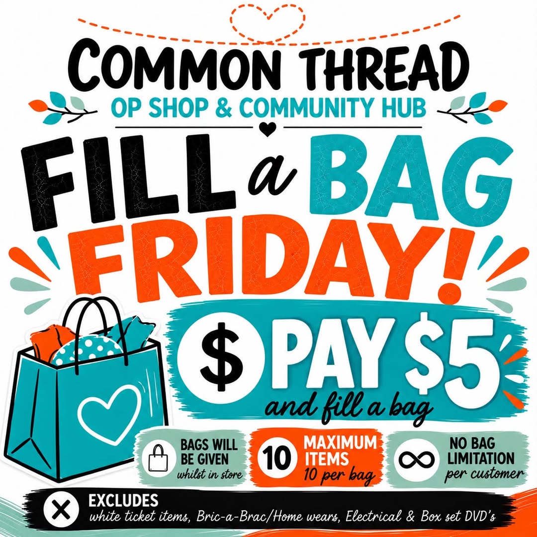 Common Thread Op Shop & Community Hub update