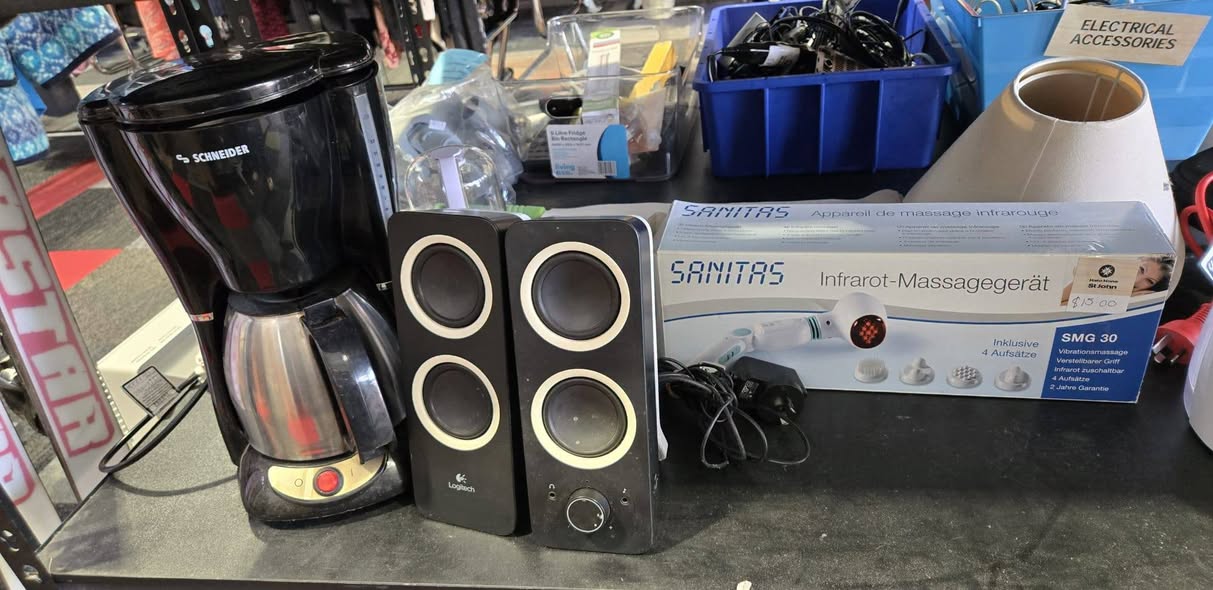 Small appliances, homewares and other fresh stock are in store at St John Waiuku Store.