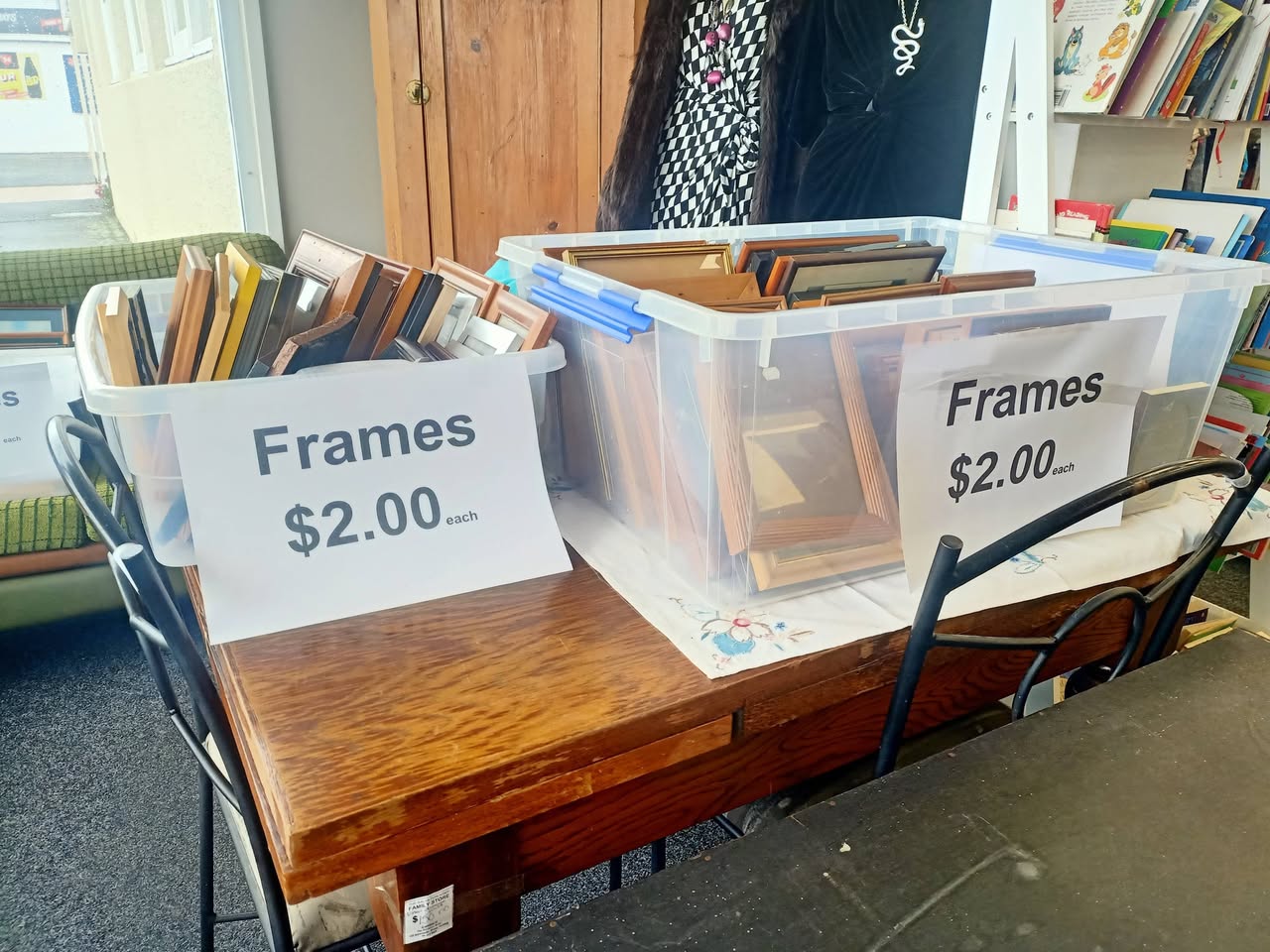 $2.00 picture frames!! Pop in store to get out of the cold and grab a bargain