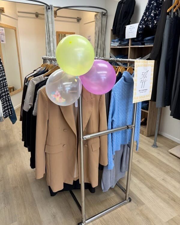 The Hope Shop in Manly Village has 50% off storewide for a limited time, excluding jewellery and jeans as marked.