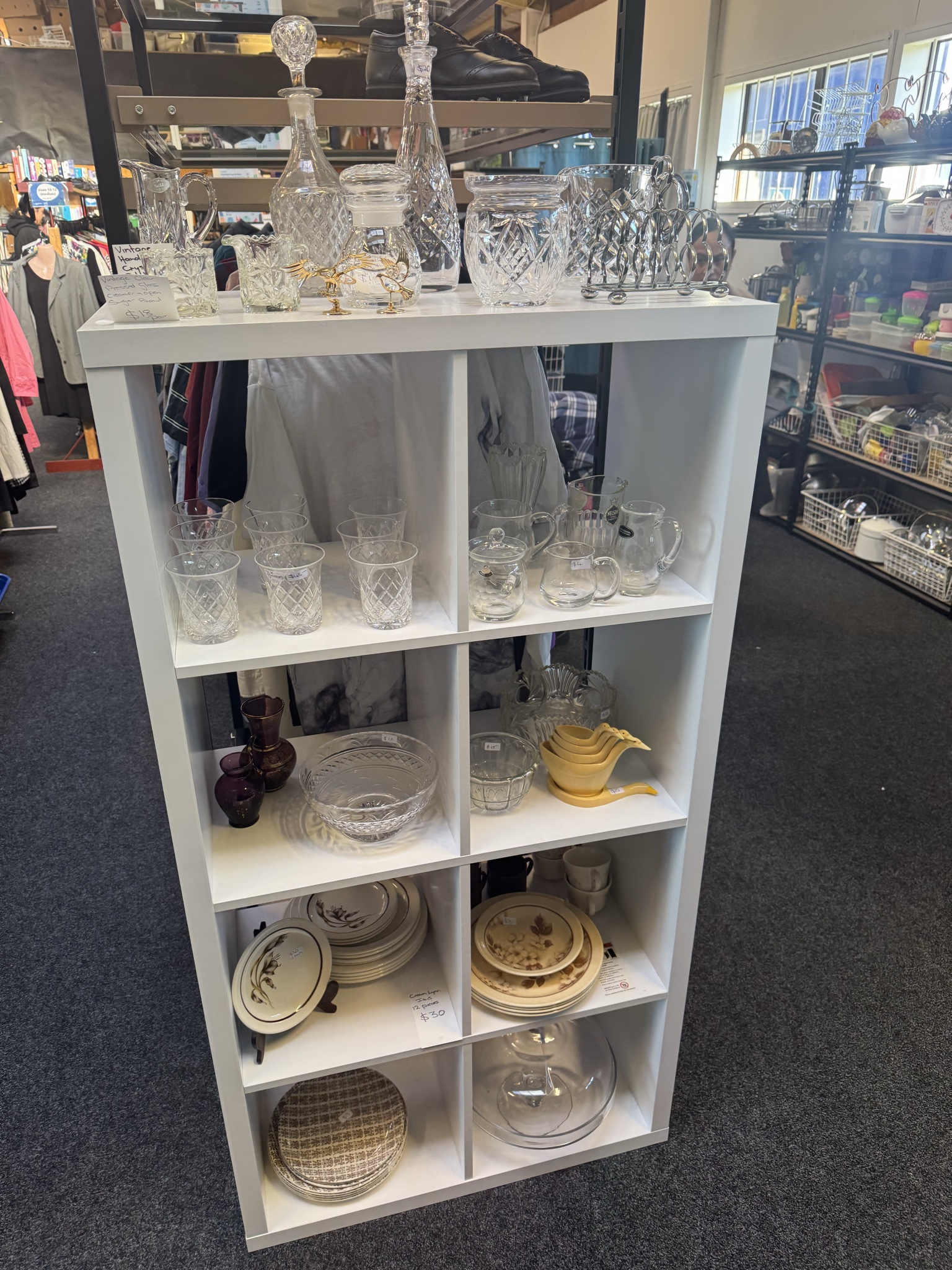 Highlights in store this week - spoons, crystal, crockery, shoes and clothes in abundance. Fill a bag sale is next week