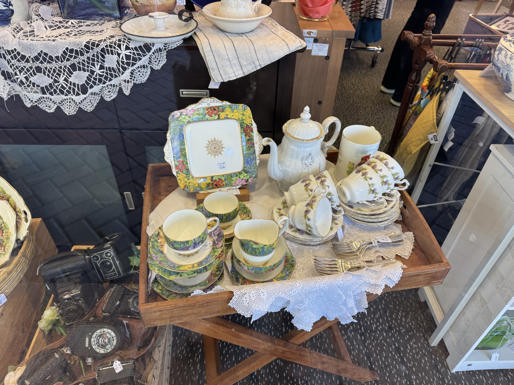 Prices on the higher side, high quality in terms of labels though. Lots of heirloom quality items and a rack of new fun SPCA merch too (I love cats socks!)