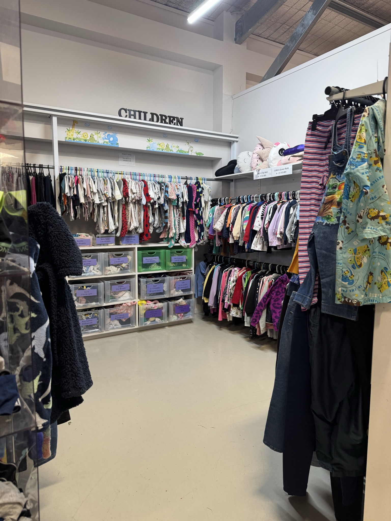 This place is soooo worth the drive. $1-$2 for kids items and such an affordable range of adults clothes all good quality