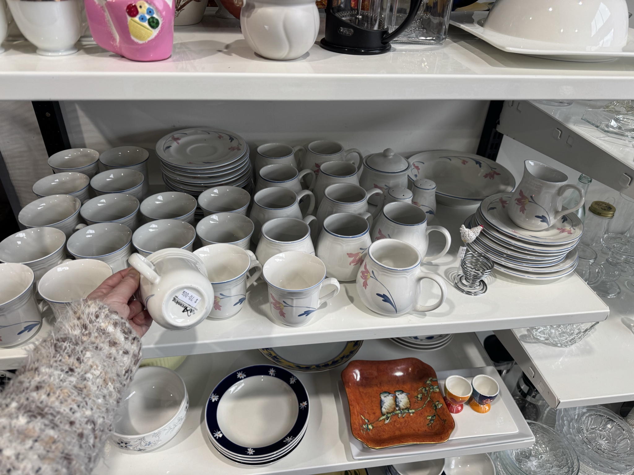 Some bargain brand New Jerseys from a major brand, as well as half price winter shoes. This ship always has kids clothes for me and great menswear section and retro furniture and dinnerware & cups etc