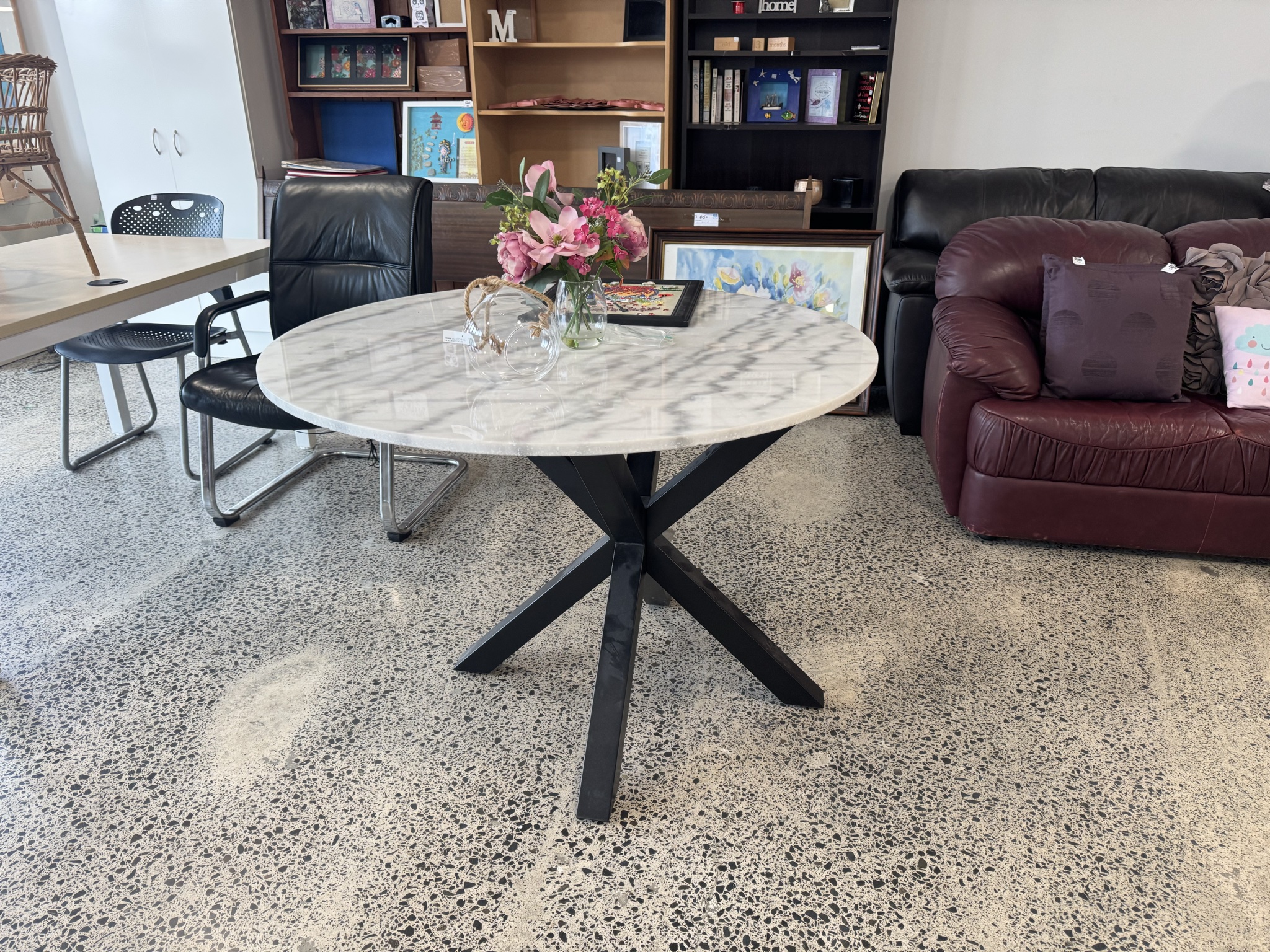 Lots of great stuff in at the moment- furniture (two leather couches), artwork, board games and puzzles (all $6) and heaps of ladies dresses (all $10 usually)