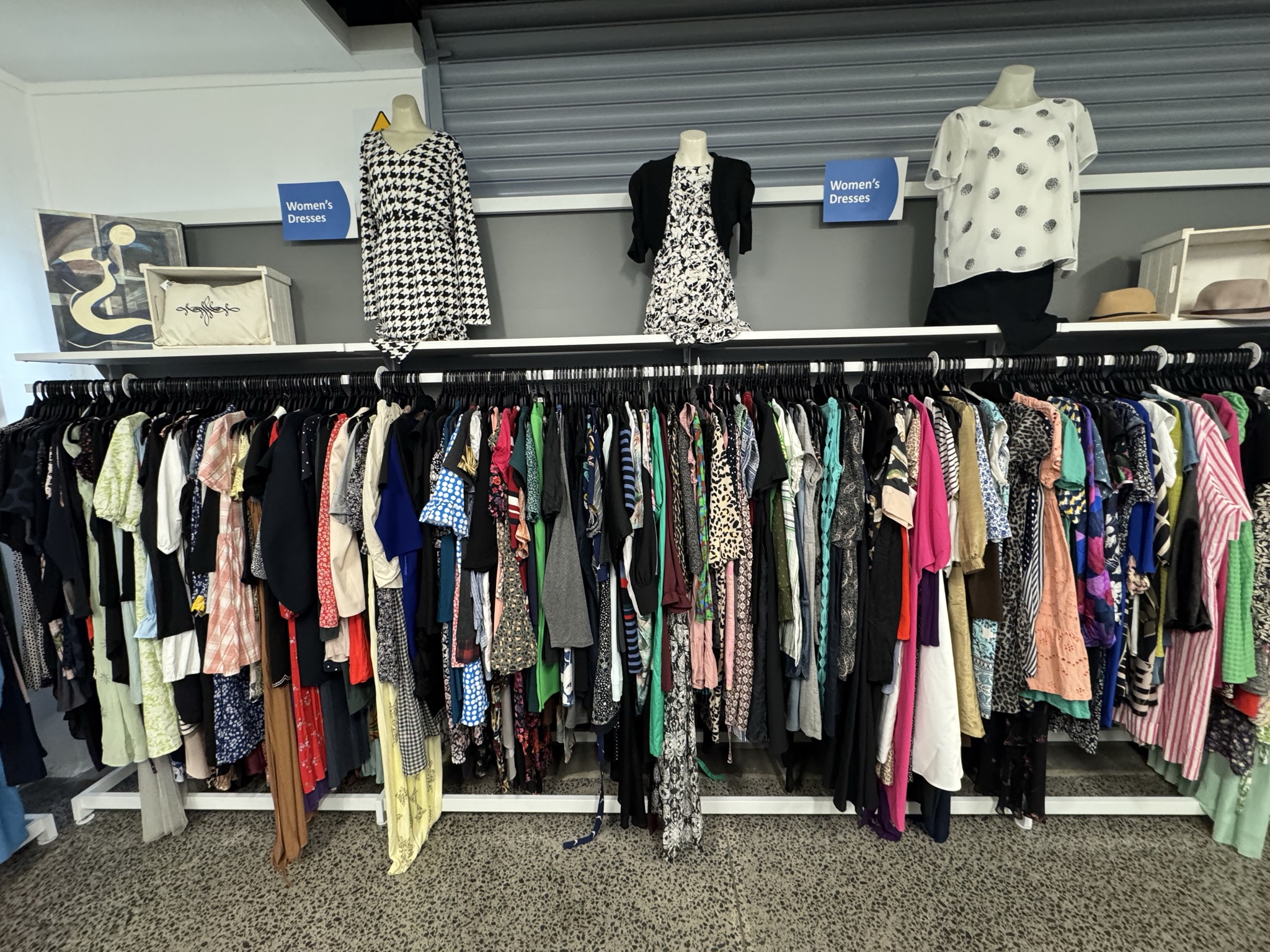 Lots of great stuff in at the moment- furniture (two leather couches), artwork, board games and puzzles (all $6) and heaps of ladies dresses (all $10 usually)