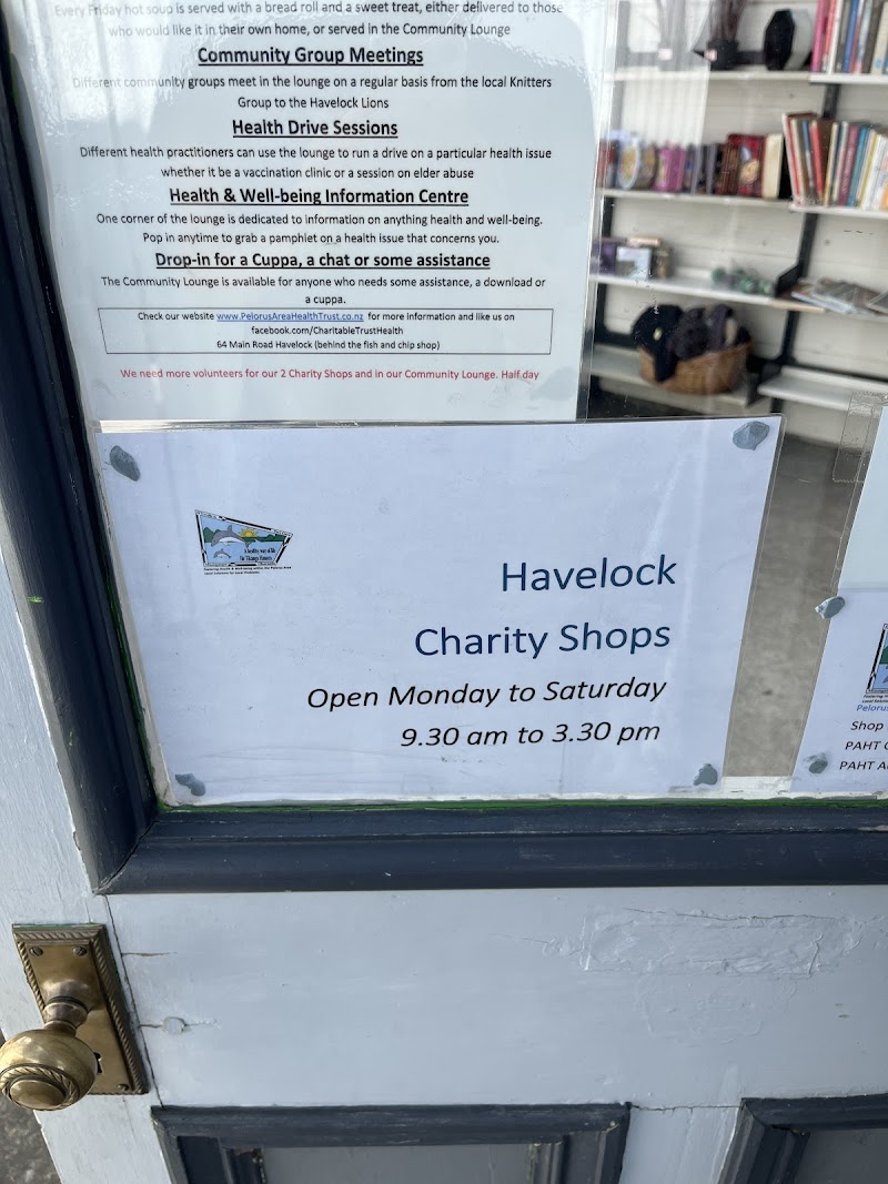 Check out Havelock Charity Shop in Havelock