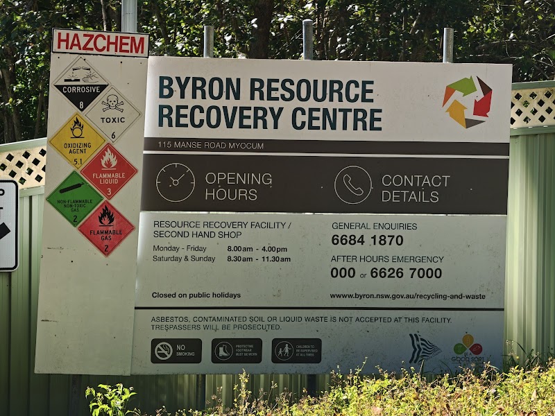 Check out Byron Resource Recovery Centre and Second Hand Tip Shop Myocum in Myocum