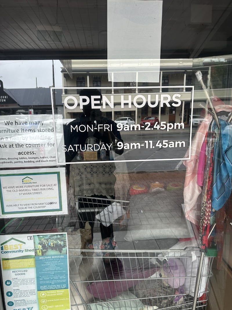 Check out Best Community Shed op shop in Inverell