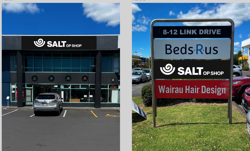 Check out Salt Op Shop Wairau in Northcote