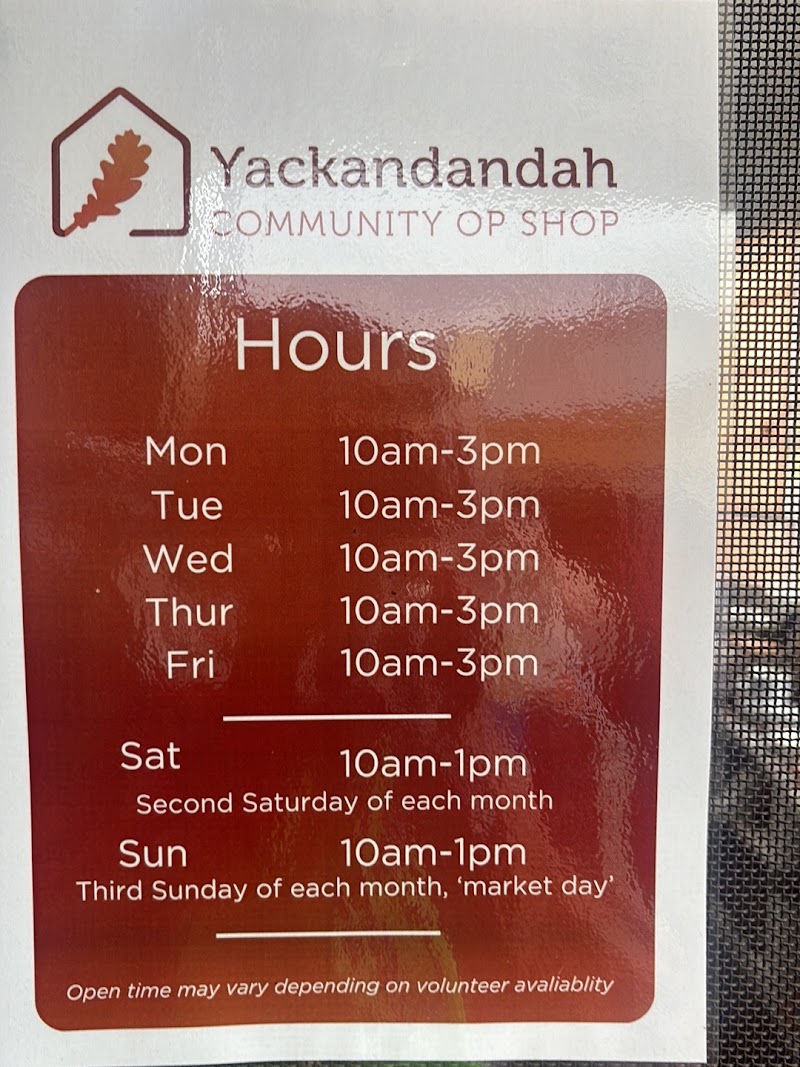 Check out Yackandandah Community Centre Op Shop in Yackandandah