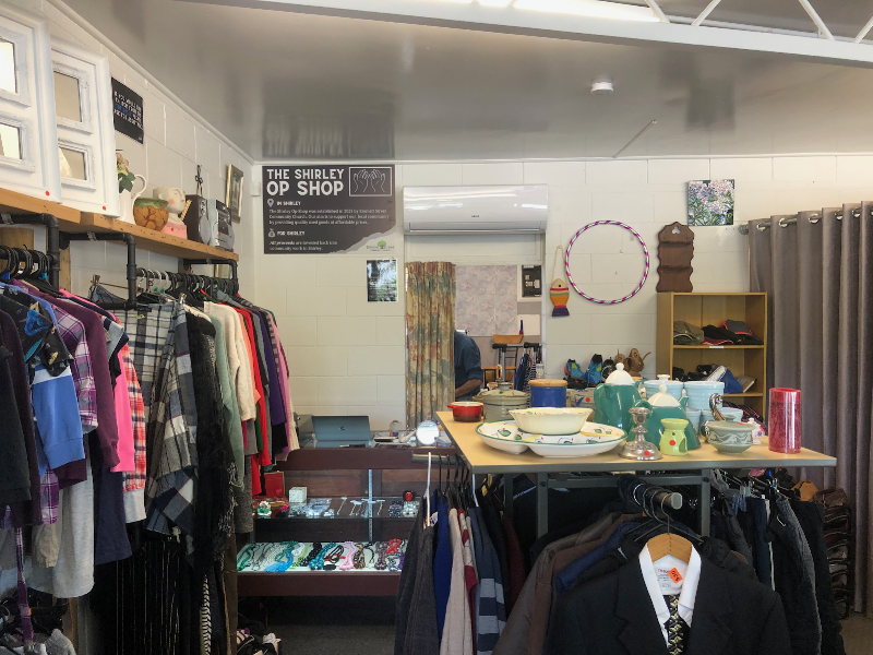 Check out The Shirley Op Shop in Shirley