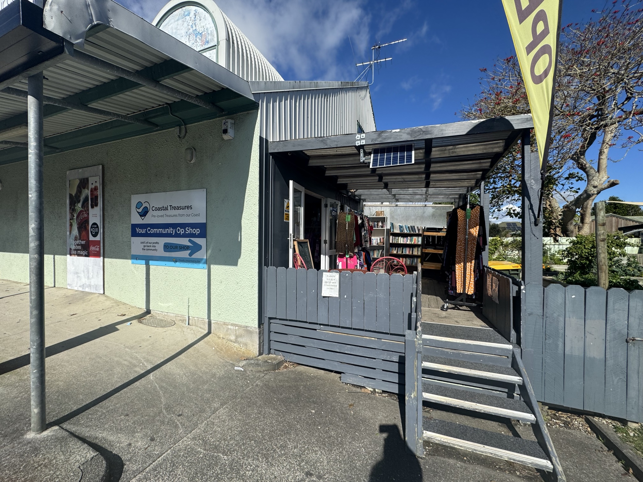 Vintage and old-tech finds are in store at Coastal Treasures, including corded telephones, toys, homewares, clothing and a Barbie Dreamhouse priced at $80.