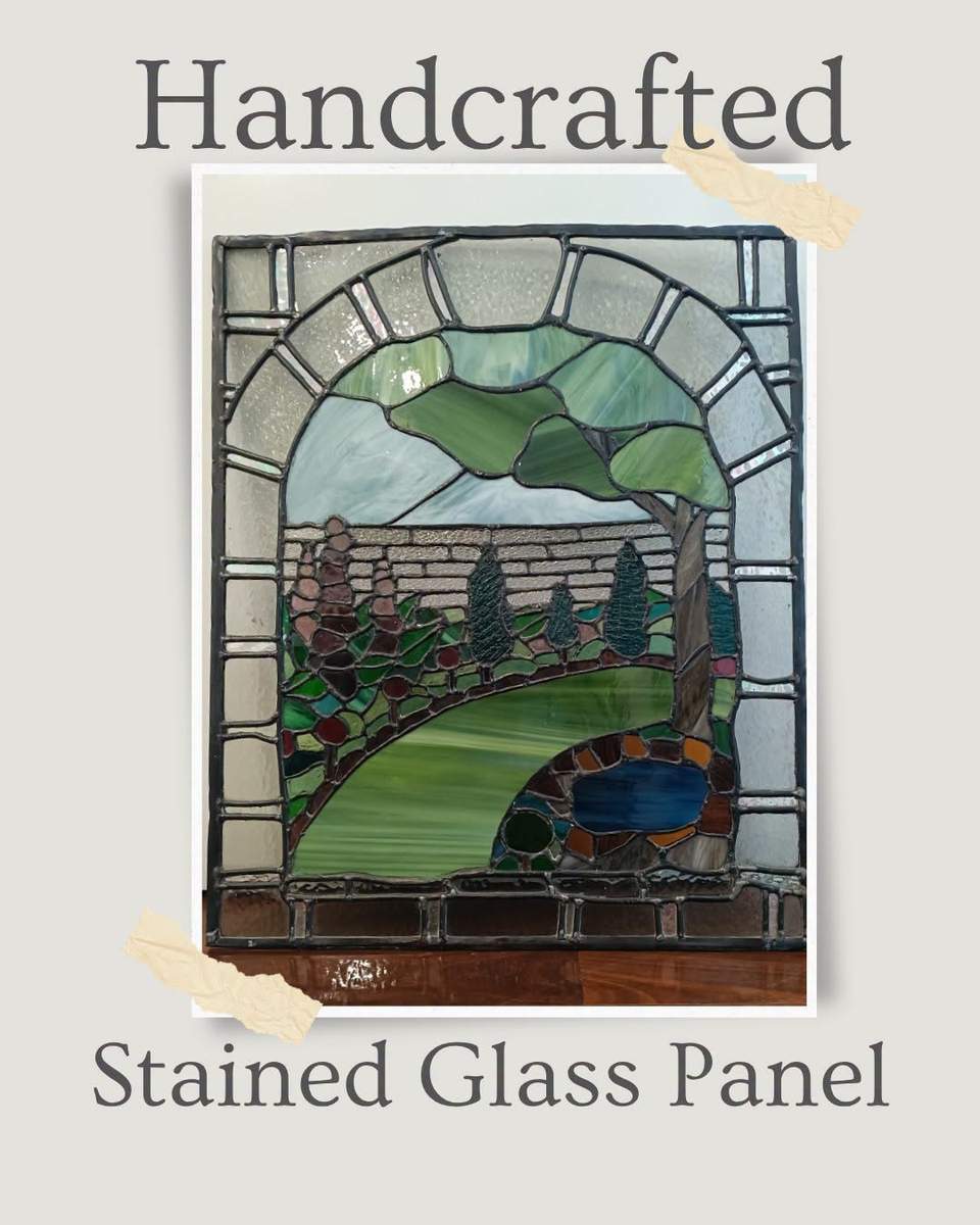 Stunning vintage handcrafted stained glass panel, available from Waves of Kindness Noosaville. Traditional copper foil method assembly secured with thick metallic solder lines. Due to its delicate nature, it will not be displayed in the shop and we hope some vintage collector out there will notice it. Current market value is around $450-$600AUD, our price $400. Share this to your friends and family, this is someone's next treasure... #WavesOfKindness #FirstWave #vintagestyle #stainedglasswindow #artisanmade #treasurehunt #ShareThisPost