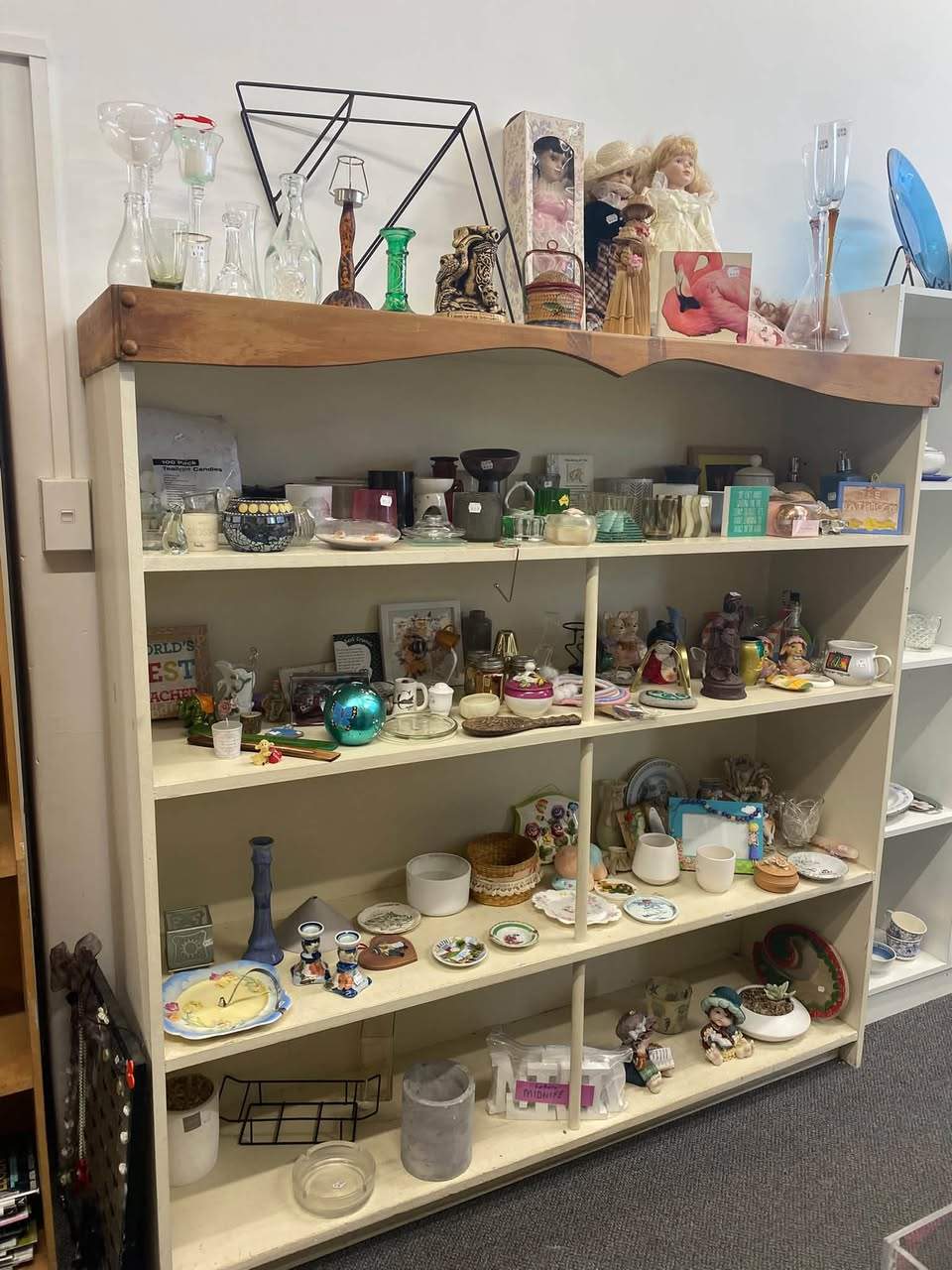 Half price on all winter clothing, Homewares and bric-a-brac.