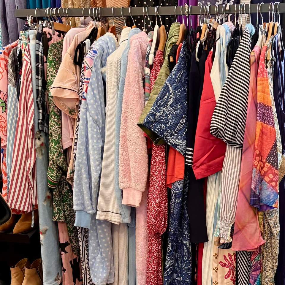 It’s a while since we’ve shown you our nightwear collection, so here it is currently. You’ll find just about everything from warm and cosy pieces to skimpier items: pyjamas, nighties, dressing gowns are all well represented, in good condition, a range of sizes and all at affordable prices. And while you’re in that section, check out our bin of bathers - all styles and colours just waiting for you to buy! We’re at 33 Mechanics Road Red Hill and open Tuesday, Weds, Fri and Sat from 10 am to 1 pm. Proudly supporting Peninsula Home Hospice and other local nonprofits.
