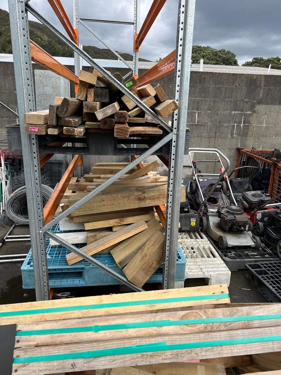 Hi There! Me Here! You know those times in the middle of a DIY, or at the start, when you just want a smallish piece of timber - And you don't want to have to spend a fortune on a piece that's more than you need? Well - We're recycling timber and, while we're just starting, ever increasing loads are coming down from the landfill, where we're happy to take good offcuts etc from you - The more the better! We sell it too - At the shop - Cheap as chips - Come and check us out!