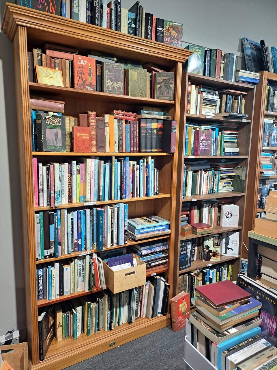 Ch-ch-ch-changes
Came in on our day off to change the little poetry shelf over for a nice big one
Open again on Wednesday
