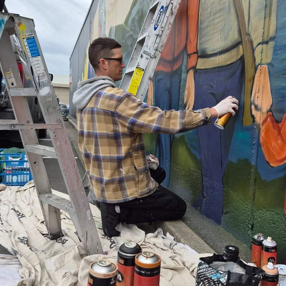 Little snippets of something very exciting taking place at Reloved! Watch this space for more...
With thanks to the incredible artistic talent of DEOW and funding from the Invercargill City Council Community Wellbeing Fund.