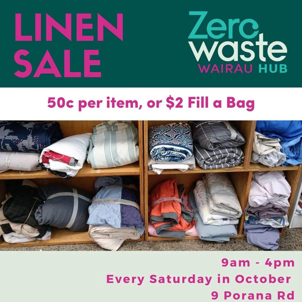 We know you love a good fill a bag sale so EVERY SATURDAY this October we bring you Fill a Bag Linen sale!! Fill a bag with as much linen as you need for just $2 OR pay 50c per item. Includes bedding, towels, tea towels, even pillows and cushions.
Limited to 5 bags per person