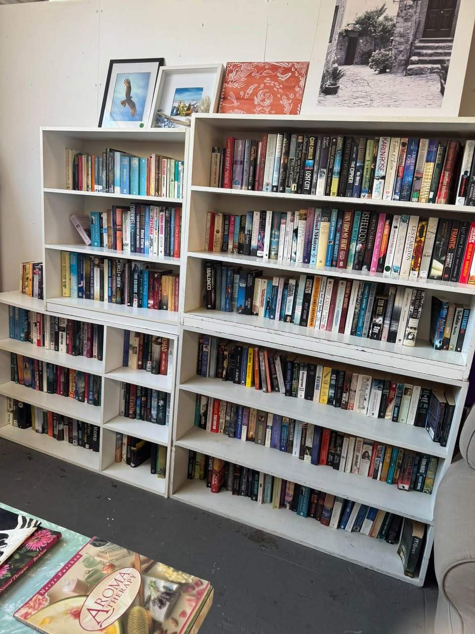 HAPPY THURSDAY FOLKS!
We are open today 9:30-2:30 so come on down!
We are accepting donations and have plenty to look through!
Have added an extra pic today for those asking about the sizing on the purple Doc's (they are still available
)
Hope to see you all today!
Open everyday except Tuesday 9:30-2:30