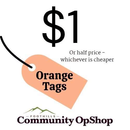 🔥 $1 SALE THIS FRIDAY! 🔥 Grab a bargain at both Foothills Op Shops this Friday - all ORANGE TAG items are just $1! Every dollar raised helps Foothills Community Care serve 50,000+ free meals a year to our local Dandenong Ranges & Knox community. 📍 Tecoma: Burwood Hwy (off Sandells Rd, under Salvos) 📍 Upwey Hub & Cafe: 62-64 Main St (above IGA, carpark entry) Orange you glad you saw this post?! See you Friday! 🛍️✨