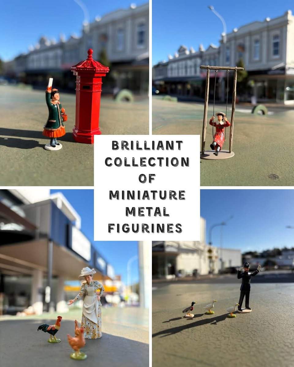Miniature metal figurines are in store at Harbour Hospice Shop Devonport.