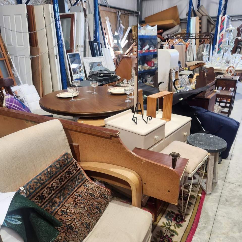 Furniture and lighting are 50% off at Less Waste Warkworth.