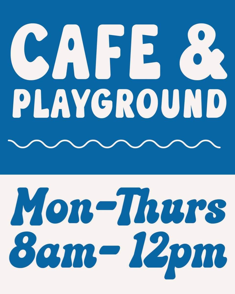 Check out our awesome playground & coffee shop!!