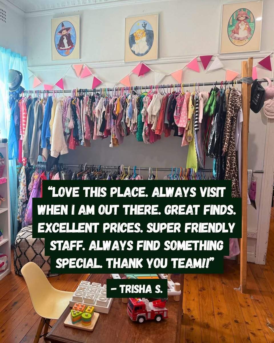 Our
 Google reviews mean the world to us. Here’s what some of our wonderful customers have been saying about us…
#sydneyopshops #opshopping #dural
