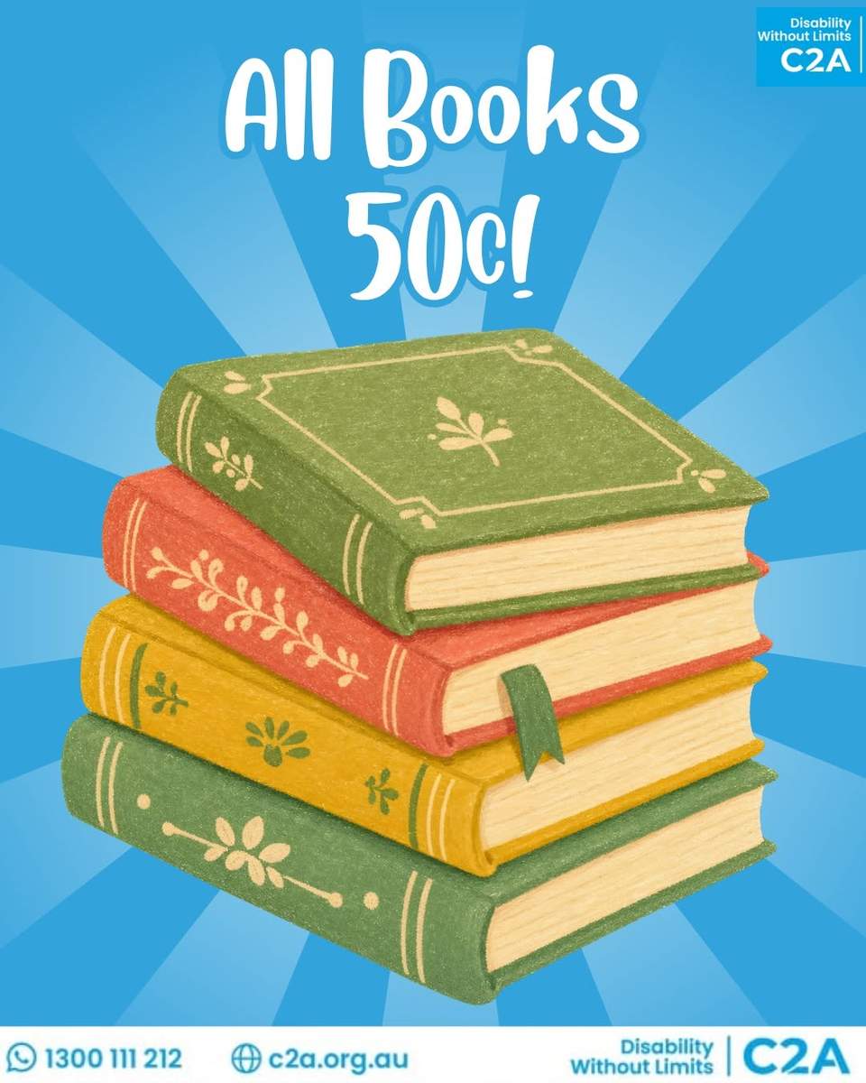 WE’RE COMPLETELY BOOKED!
Actually… we’re OVER RUN WITH BOOKS!
We’ve got KIDS & ADULT BOOKS for just 50¢ EACH!
Our shelves are overflowing and we need your help to give these books a new home!
Whether you love a good mystery, romance, adventure, kids’ stories or something completely different, there’s plenty to choose from.
50¢ A BOOK
KIDS & ADULTS
Come and get your read on before we’re completely BOOKED OUT!
Because honestly… we’ve got too many stories to keep to ourselves!