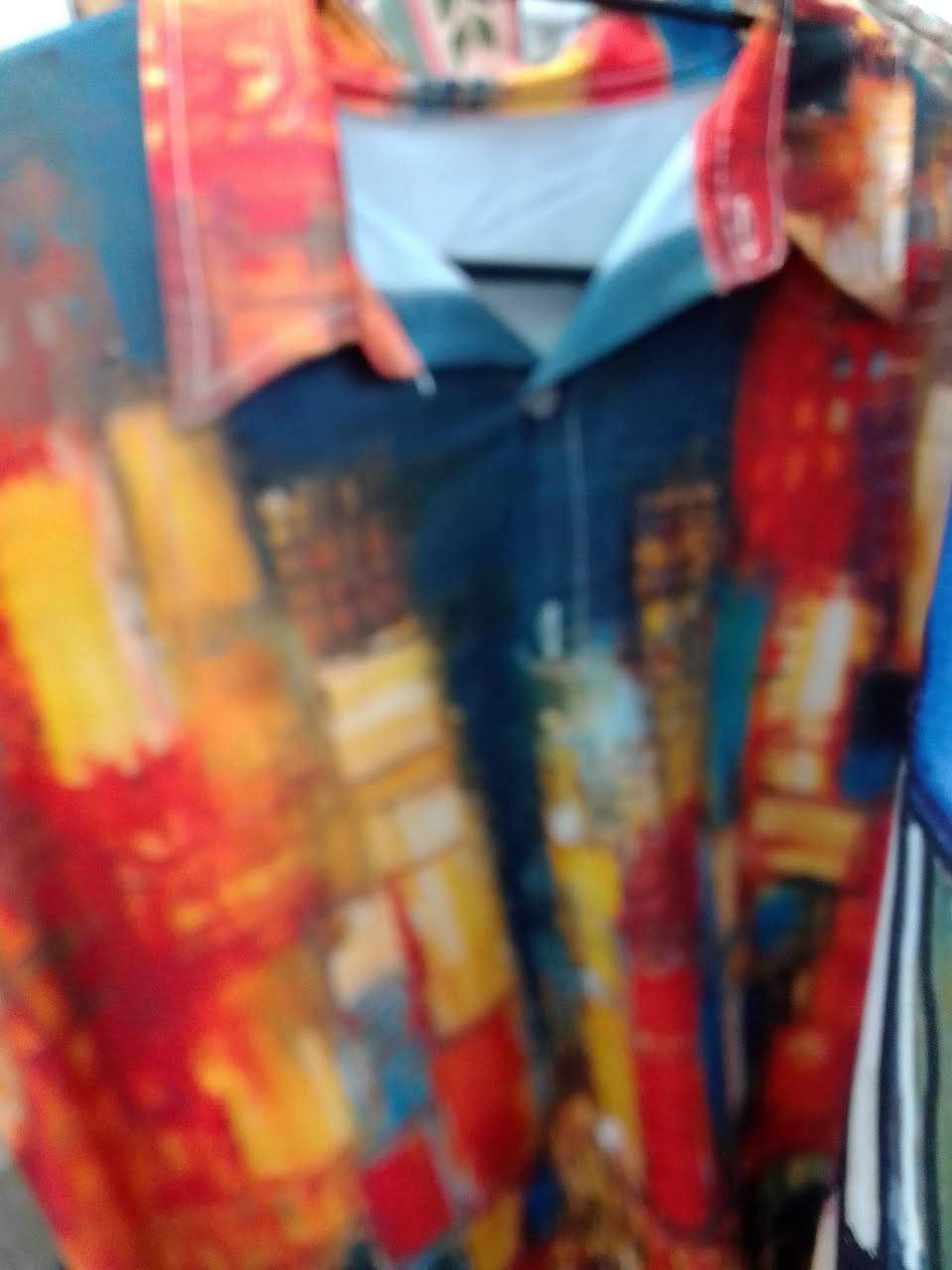 Bright retro shirts/blouses are the theme for this lovely spring day