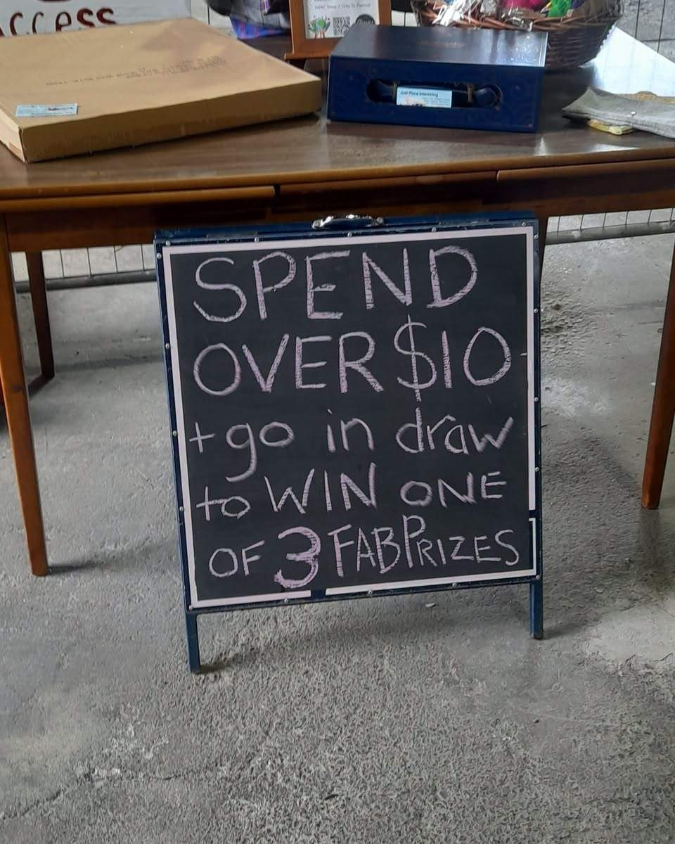 Head over to Hauraki Repair and Reuse Centre and support them

Come One, Come All!
We are officially in our new space
 and we want to share our excitement with you!
7 Grey Street, Paeroa
 SALES
 RAFFLES
 FREE SAUSAGE SIZZLE
 LIVE MUSIC