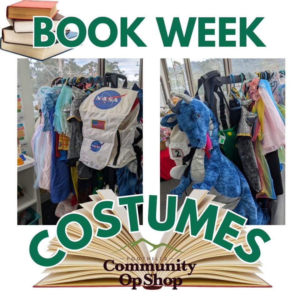 📚 Are you on the hunt for a Book Week costume?​Children’s Book Week is running from Saturday, 22 August to Friday, 28 August 2026 📖​Whether your little readers want to dress up as their favorite musical character, a classic storybook hero, or something totally unique, we can help bring their ideas to life.​✨ Pop into our shops in Upwey or Tecoma today! Our friendly volunteers will help you mix, match, and pull together an amazing Book Week costume without the stress.​See you in-store soon! 👋