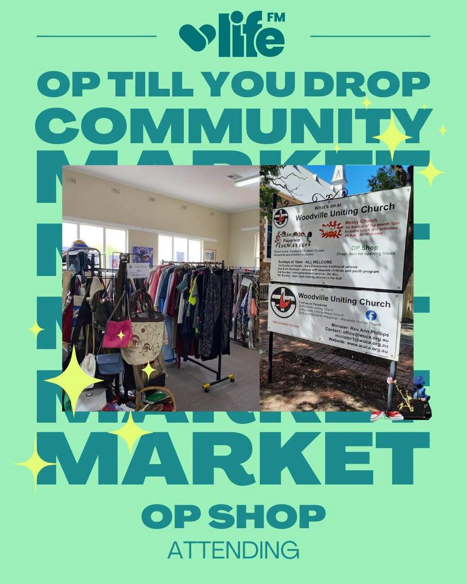 Catch us at Life FM Adelaide’s Op Till You Drop market! We are bringing along HEAPS of bargains and can’t wait to see friends like The Grove Op Shop and Worn Again there! ♻️ Saturday 19th September 10am - 3pm Harts Mill Port Adelaide Gold coin donation for entry ✨