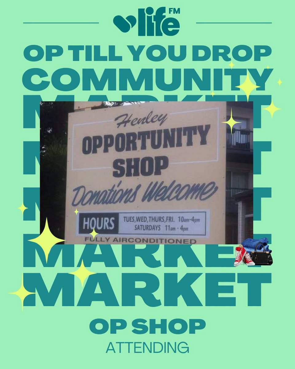 Catch us at Life FM Adelaide’s Op Till You Drop market! We are bringing along HEAPS of bargains and can’t wait to see friends like The Grove Op Shop and Worn Again there! ♻️ Saturday 19th September 10am - 3pm Harts Mill Port Adelaide Gold coin donation for entry ✨