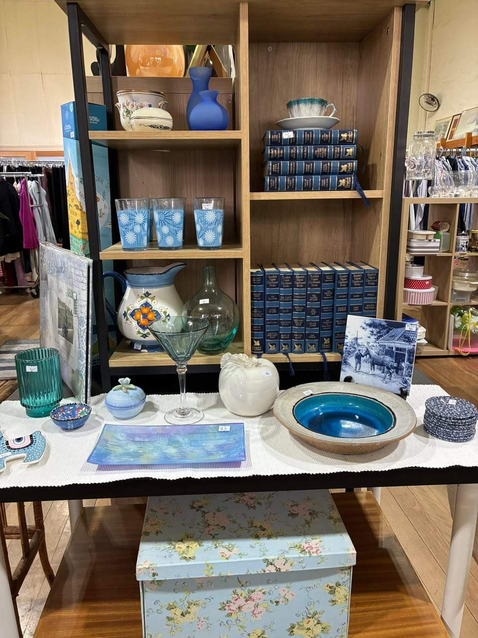 Goodies is jammed packed full of wonderful stock! Come in and grab a “goodie”, and don’t forget clothing is half price this week Happy shopping!