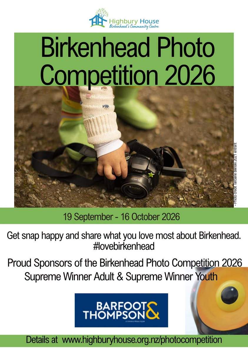 The Birkenhead Photo Competition is up and running!
We are very excited to have already received some fantastic entries in various categories. Thanks to all who have already submitted their beautiful photos and we look forward to seeing plenty more over the next few weeks.
A special thanks to  Barfoot & Thompson Birkenhead  for their sponsorship.
See comments for more information or to submit an entry.