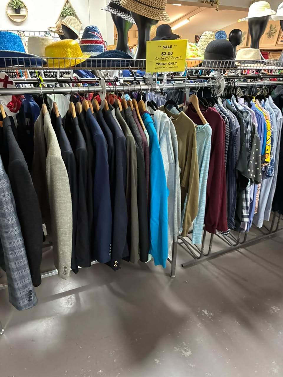 WILD WEDNESDAY SPECIAL!!
Men’s and ladies jackets, jumpers and hoodies all HALF PRICE!!!
Spread the word, tell your friends
(Excludes white ticket items
)
PLUS EVERY WEDNESDAY IS DOUBLE STAMP WEDNESDAY!!
Spend $10 or more and receive TWO STAMPS on your VIP card!!
(One card per person per day
)
Donations Monday to Saturday 8.00am to 12.00 midday (unless at full capacity)
One day only!!!
Wednesday October 14 2026
4 Greenwich Court Robina
See you there