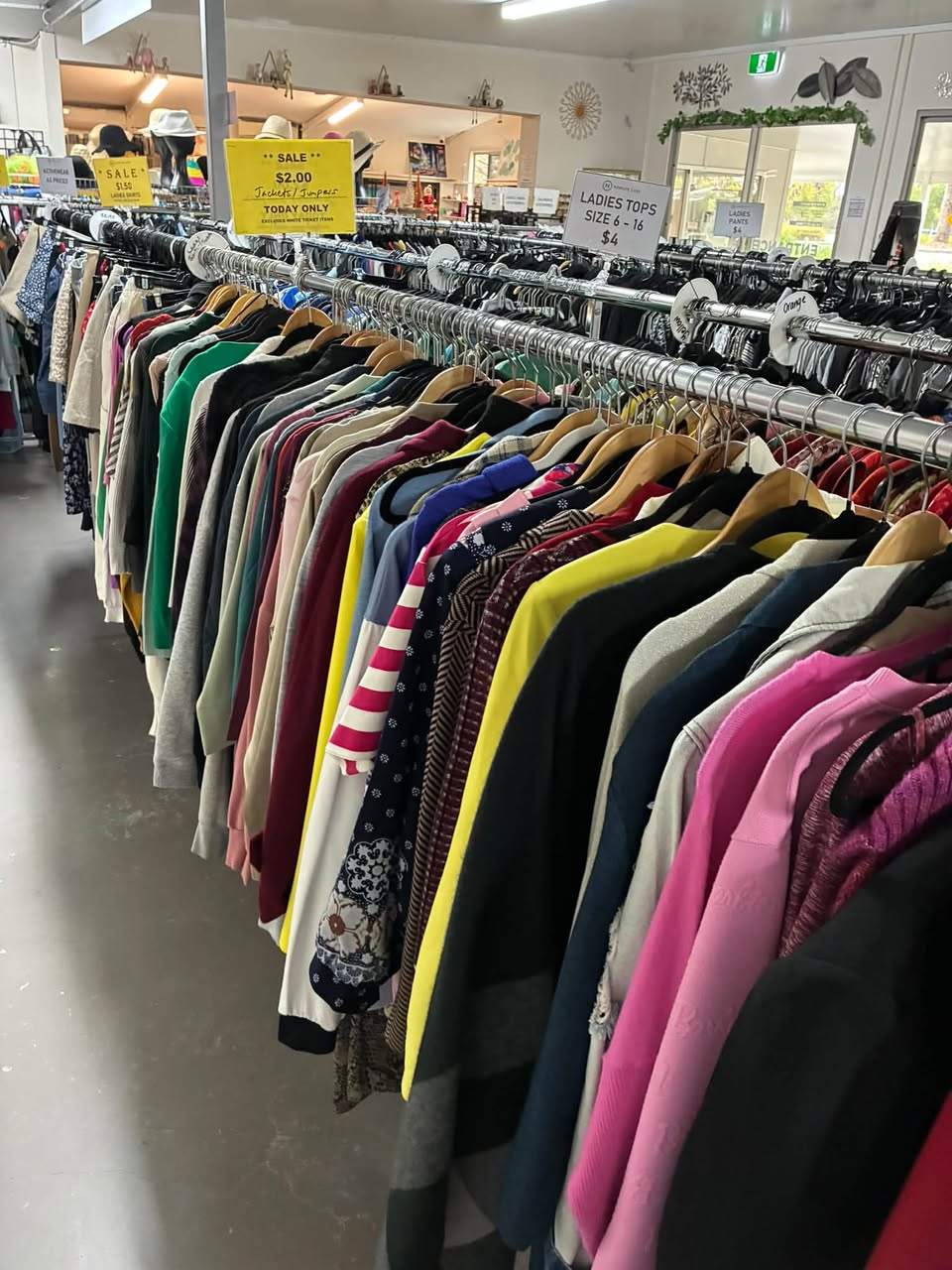 WILD WEDNESDAY SPECIAL!!
Men’s and ladies jackets, jumpers and hoodies all HALF PRICE!!!
Spread the word, tell your friends
(Excludes white ticket items
)
PLUS EVERY WEDNESDAY IS DOUBLE STAMP WEDNESDAY!!
Spend $10 or more and receive TWO STAMPS on your VIP card!!
(One card per person per day
)
Donations Monday to Saturday 8.00am to 12.00 midday (unless at full capacity)
One day only!!!
Wednesday October 14 2026
4 Greenwich Court Robina
See you there