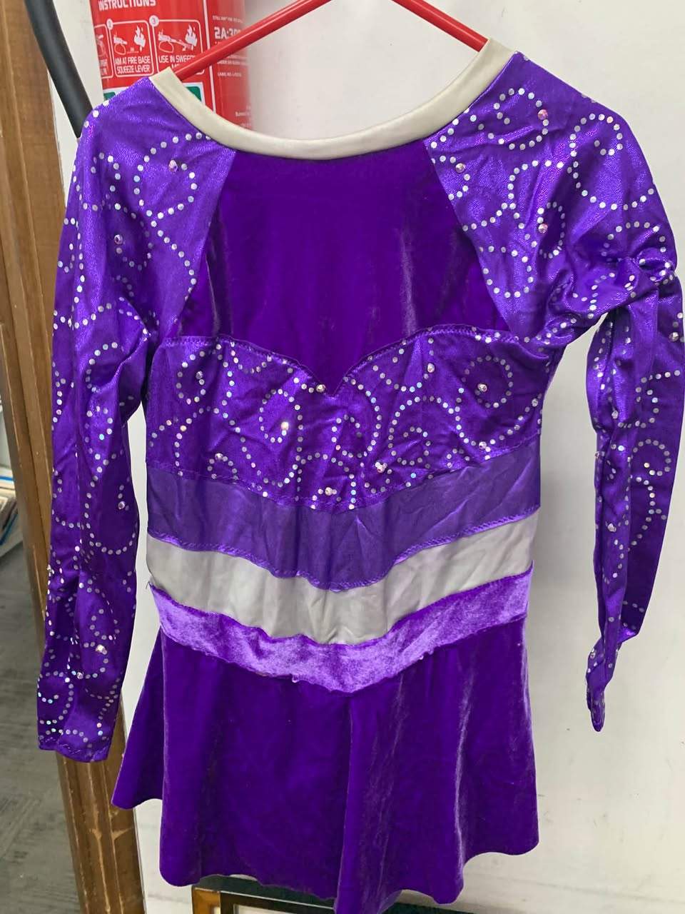 We have some great dance costumes for sale!
They are on the children’s clothing rack. Size probably 6/8?