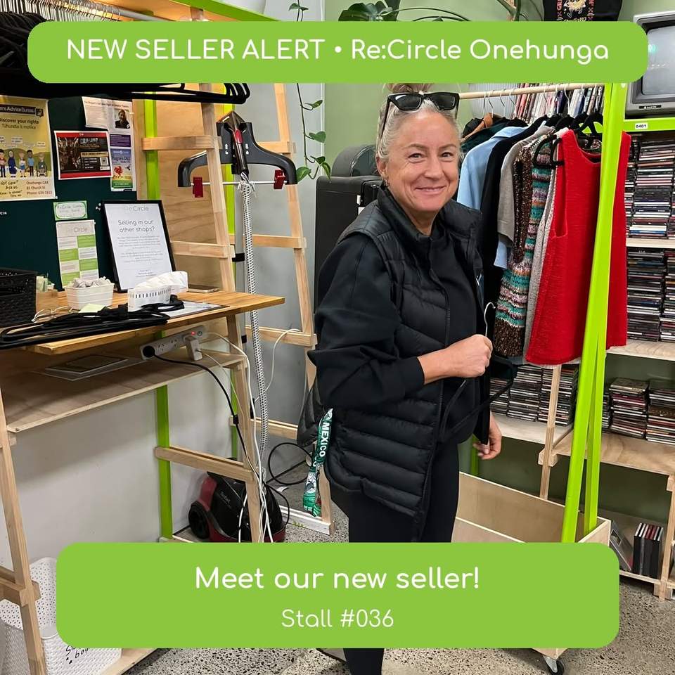 NEW SELLER ALERT — ONEHUNGA!
Say hello to the newest seller at Re:Circle Onehunga! Stall #036 has arrived with a sharp red-and-black look ready to be snapped up:
 Red vest — $30
 Black skirt — $30
There’s only one of each, so if this outfit has your name on it, be quick!
 Re:Circle Onehunga
252 Onehunga Mall
At the top roundabout in the big green building
SELLERS: Spring is the perfect time for a wardrobe clear-out. Book a stall, set up once, and let Re:Circle handle the selling while you track your sales online.
#ReCircleOnehunga #Onehunga #NewSellerAlert #NewStock #SpringStyle #SecondhandFashion #ShopLocalAuckland #OnlyOne #SellYourStuff #CircularFashion