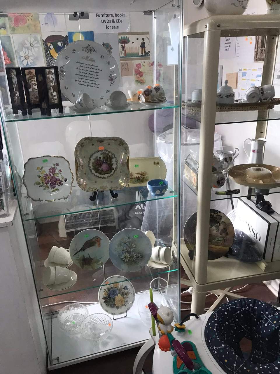 Half Price Sale this Saturday 9-12 on all Crockery and Bric a Brac